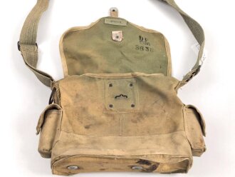 Frankreich 2. Weltkrieg, Gasmaskentasche/Musette für ANP31 , gebraucht