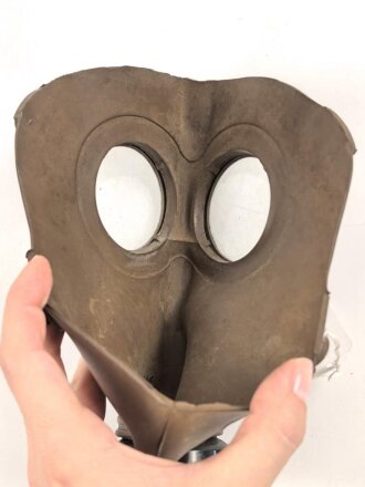 Belgien 2.Weltkrieg, Gasmaske S.B.A. L.702. Gummi weich