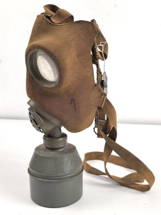 Tschechoslowakei 2.Weltkrieg, Gasmaske VZ33 mit Filter