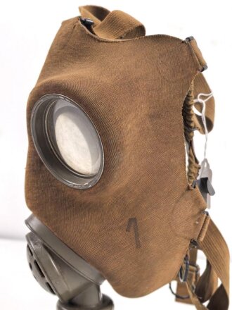 Tschechoslowakei 2.Weltkrieg, Gasmaske VZ33 mit Filter