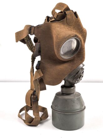 Tschechoslowakei 2.Weltkrieg, Gasmaske VZ33 mit Filter