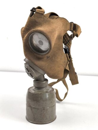Tschechoslowakei 2.Weltkrieg, Gasmaske VZ33 mit Filter