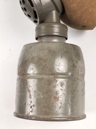 Tschechoslowakei 2.Weltkrieg, Gasmaske VZ33 mit Filter