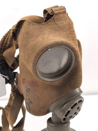 Tschechoslowakei 2.Weltkrieg, Gasmaske VZ33 mit Filter