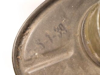 Tschechoslowakei 2.Weltkrieg, Gasmaske VZ35 mit langem Schlauch und grossem Filter