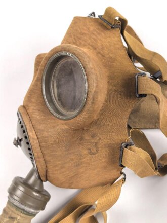 Tschechoslowakei 2.Weltkrieg, Gasmaske VZ35 mit langem...