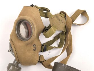 Tschechoslowakei 2.Weltkrieg, Gasmaske VZ35 mit langem...