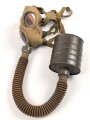Tschechoslowakei 2.Weltkrieg, Gasmaske VZ35 mit langem Schlauch und grossem Filter