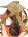 Tschechoslowakei 2.Weltkrieg, Gasmaske VZ35 mit langem Schlauch und grossem Filter