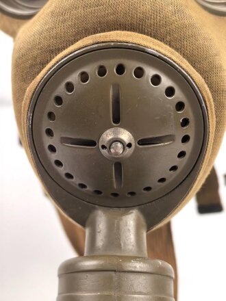 Tschechoslowakei 2.Weltkrieg, Gasmaske VZ35 mit Filter