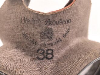 Tschechoslowakei 2.Weltkrieg, Gasmaske VZ35 mit Filter