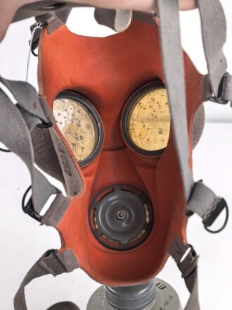 Tschechoslowakei 2.Weltkrieg, Gasmaske VZ35 mit Filter
