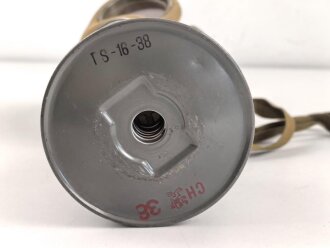 Tschechoslowakei 2.Weltkrieg, Gasmaske VZ35 mit Filter, in Bereitschaftsdose von 1939
