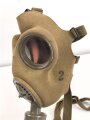 Tschechoslowakei 2.Weltkrieg, Gasmaske VZ35 mit Filter, in Bereitschaftsdose von 1939