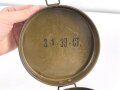 Tschechoslowakei 2.Weltkrieg, Gasmaske VZ35 mit Filter, in Bereitschaftsdose von 1939