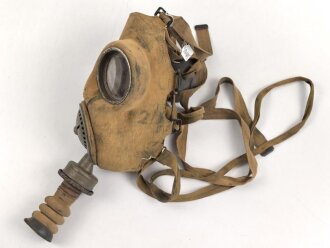 Tschechoslowakei 2.Weltkrieg, Gasmaske VZ35 mit ungewöhnlichem Schlauch