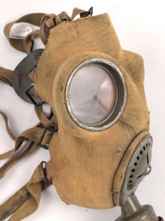 Tschechoslowakei 2.Weltkrieg, Gasmaske VZ35 mit ungewöhnlichem Schlauch