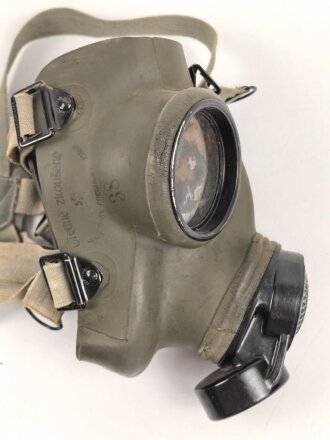 Tschechoslowakei 2.Weltkrieg, Gasmaske Luftschutz Modell Chema LPS, datiert 1938
