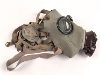 Tschechoslowakei 2.Weltkrieg, Gasmaske  Modell F.M. 1a, ungewöhnliche Ausführung