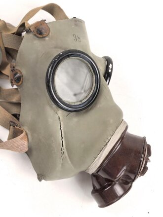 Tschechoslowakei 2.Weltkrieg, Gasmaske  Modell F.M. 1a, ungewöhnliche Ausführung