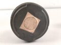 Tschechoslowakei , Gasmaske  Modell F.M. 3 mit Filter in Bereitschaftsbüchse. Der Filter aus dem 1950iger Jahren