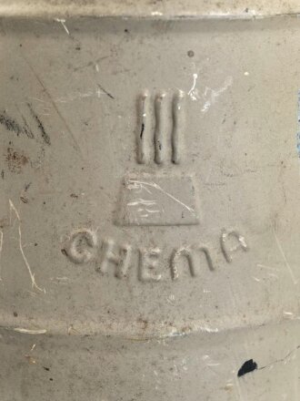 Tschechoslowakei , Bereitschaftsbüchse für eine Zivilschutzmaske  "Chema"