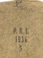Tschechoslowakei 2.Weltkrieg, Bereitschaftstasche für eine Gasmaske VZ33 und 35. Guter Zustand, datiert 1936