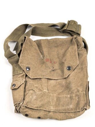 Tschechoslowakei 2.Weltkrieg, Bereitschaftstasche für eine Gasmaske VZ33 und 35. Guter Zustand, datiert 1937