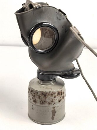 Luftschutz III.Reich, tschechische Gasmaske FM-3 mit...