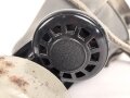 Luftschutz III.Reich, tschechische Gasmaske FM-3 mit Filter in Bereitschaftsbüchse, als Beute vereinnahmt und an den Luftschutz ausgegeben
