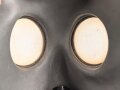 Luftschutz III.Reich, tschechische Gasmaske FM-3 mit Filter in Bereitschaftsbüchse, als Beute vereinnahmt und an den Luftschutz ausgegeben