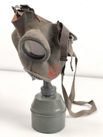 Luftschutz III.Reich, tschechische Gasmaske VZ35 mit...