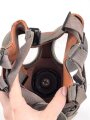 Luftschutz III.Reich, tschechische Gasmaske VZ35 mit Filter in Bereitschaftsbüchse, als Beute vereinnahmt und an den Luftschutz ausgegeben