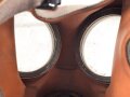Luftschutz III.Reich, tschechische Gasmaske VZ35 mit Filter in Bereitschaftsbüchse, als Beute vereinnahmt und an den Luftschutz ausgegeben