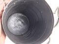 Luftschutz III.Reich, tschechische Gasmaske VZ35 mit Filter in Bereitschaftsbüchse, als Beute vereinnahmt und an den Luftschutz ausgegeben