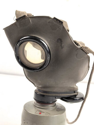 Luftschutz III.Reich, tschechische Gasmaske FM-3 mit...