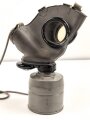 Luftschutz III.Reich, tschechische Gasmaske FM-3 mit Filter , als Beute vereinnahmt und an den Luftschutz ausgegeben