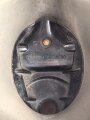 Luftschutz III.Reich, tschechische Gasmaske FM-3 mit Filter , als Beute vereinnahmt und an den Luftschutz ausgegeben