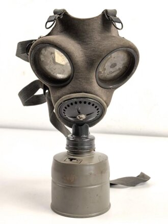 Luftschutz III.Reich, tschechische Gasmaske VZ35 mit...