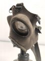 Luftschutz III.Reich, tschechische Gasmaske VZ35 mit Filter , als Beute vereinnahmt und an den Luftschutz ausgegeben