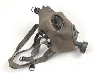 Luftschutz III.Reich, tschechische Gasmaske VZ35 , als Beute vereinnahmt und an den Luftschutz ausgegeben