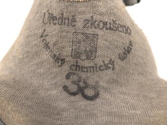 Luftschutz III.Reich, tschechische Gasmaske VZ35 , als Beute vereinnahmt und an den Luftschutz ausgegeben