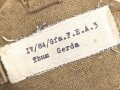 Luftschutz III.Reich, tschechische Gasmaske VZ35 mit Filter in Bereitschaftstasche, als Beute vereinnahmt und an den Luftschutz ausgegeben. Eigentumsvermerk Gerda Thum