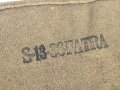 Luftschutz III.Reich, tschechische Gasmaske VZ35 mit Filter in Bereitschaftstasche, als Beute vereinnahmt und an den Luftschutz ausgegeben. Eigentumsvermerk Gerda Thum