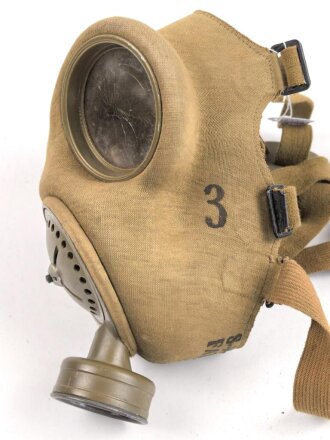 Luftschutz III.Reich, tschechische Gasmaske VZ35 , als...