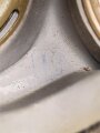 Luftschutz III.Reich, tschechische Gasmaske VZ35 , als Beute vereinnahmt und an den Luftschutz ausgegeben. Filtergewinde geändert für Deutschen Gasmaskenfilter