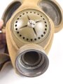 Luftschutz III.Reich, tschechische Gasmaske VZ35 , als Beute vereinnahmt und an den Luftschutz ausgegeben. Filtergewinde geändert für Deutschen Gasmaskenfilter