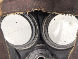 Ungarn 2. Weltkrieg, Armeegasmaske Modell 1934. Maskenkörper angetrocknet
