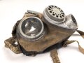 Ungarn 2. Weltkrieg, Armeegasmaske Modell 1934. Maskenkörper angetrocknet