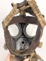 Ungarn 2. Weltkrieg, Armeegasmaske Modell 1934. Maskenkörper angetrocknet